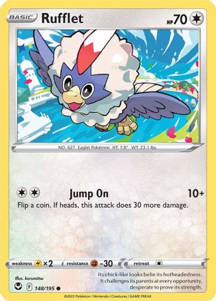 Rufflet 148/195 SWSH12 Silver Tempest - Common