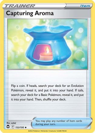 Capturing Aroma 153/195 - Reverse Holofoil SWSH12 Silver Tempest - Uncommon