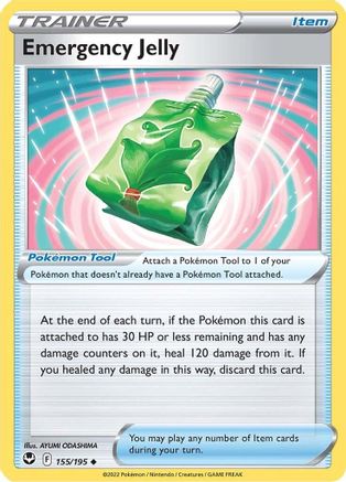 Emergency Jelly 155/195 - Reverse Holofoil SWSH12 Silver Tempest - Uncommon