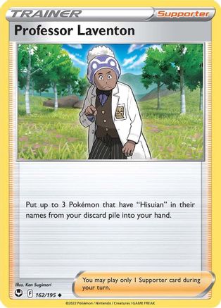 Professor Laventon 162/195 - Reverse Holofoil SWSH12 Silver Tempest - Uncommon