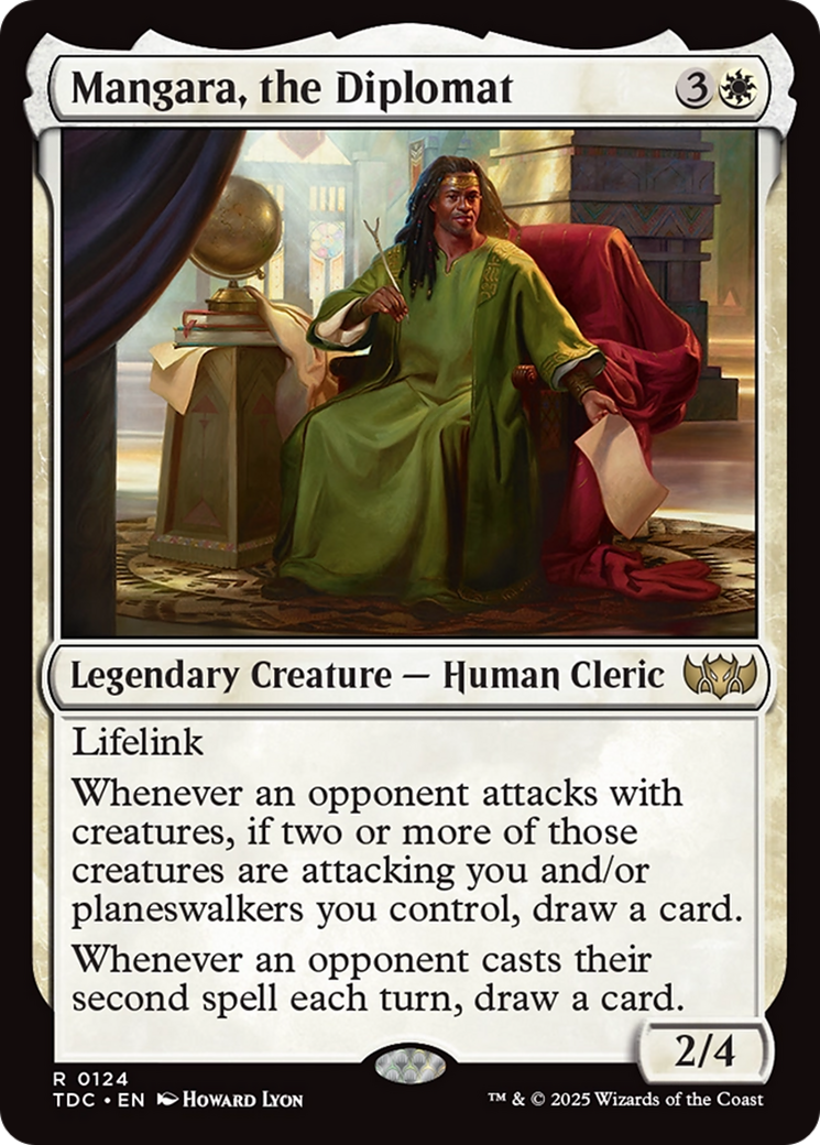 Mangara, the Diplomat (TDC-124) - Commander: Tarkir: Dragonstorm