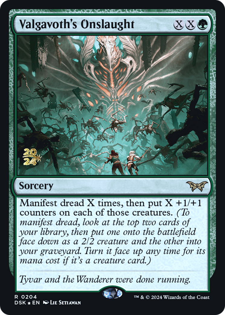 Valgavoth's Onslaught (PRE-204S) - Duskmourn: House of Horror Promos Foil