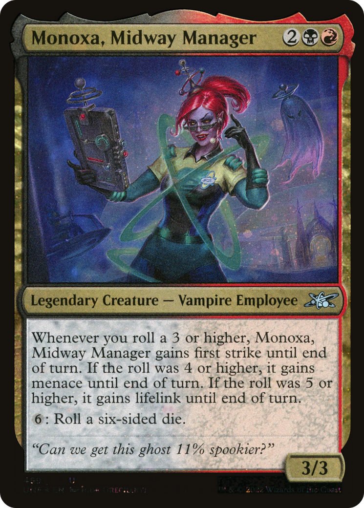 Monoxa, Midway Manager (Galaxy Foil) (UNF-459) - Unfinity Foil