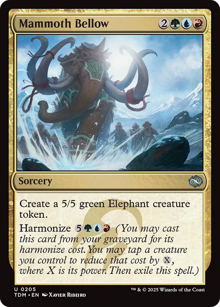 Mammoth Bellow (TDM-205) - Tarkir: Dragonstorm