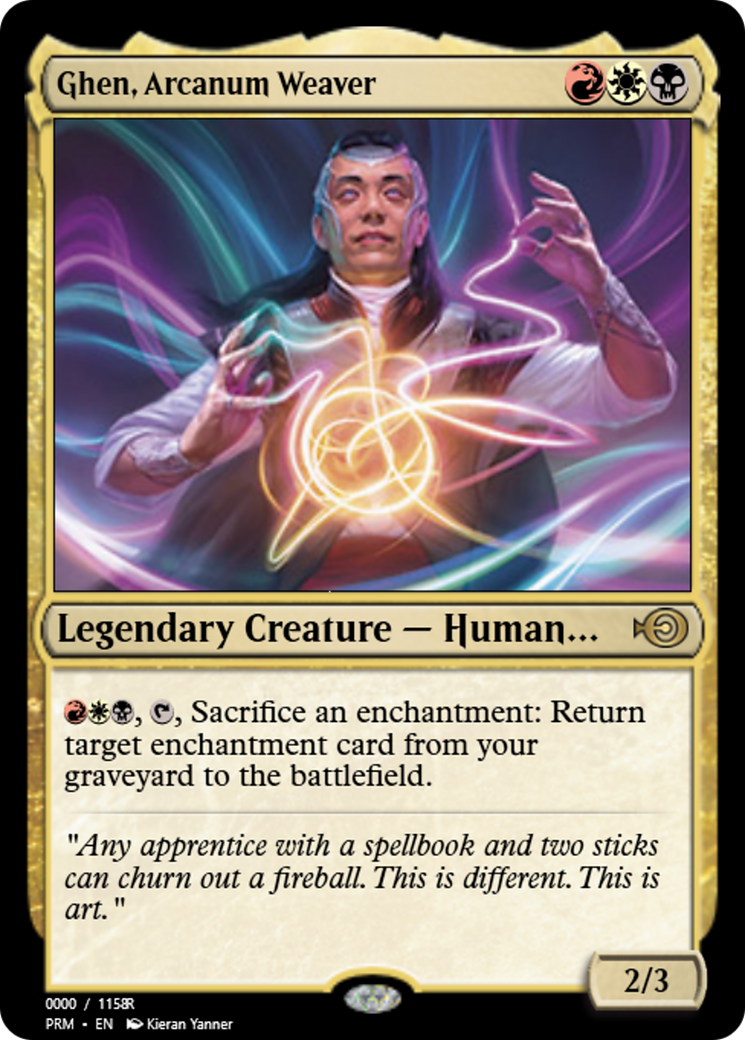 Ghen, Arcanum Weaver (PRM-86340) - Magic Online Promos Foil
