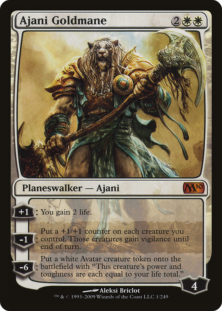 Ajani Goldmane (M10-001) - Magic 2010