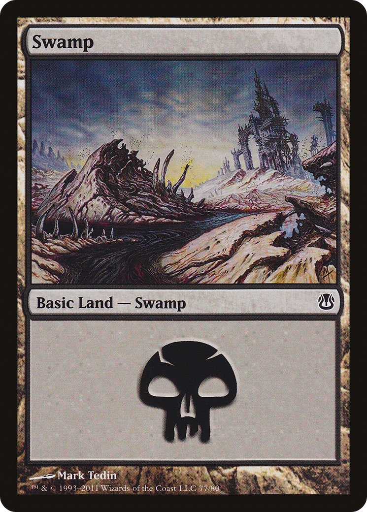 Swamp (77) (DDH-077) - Duel Decks: Ajani vs. Nicol Bolas
