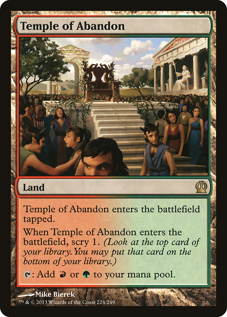 Temple of Abandon (THS-224) - Theros Foil