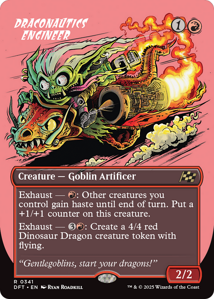 Draconautics Engineer (DFT-341) - Aetherdrift (Borderless) Foil