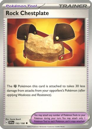 Rock Chestplate 192/198 SV01 Scarlet & Violet Base Set - Uncommon