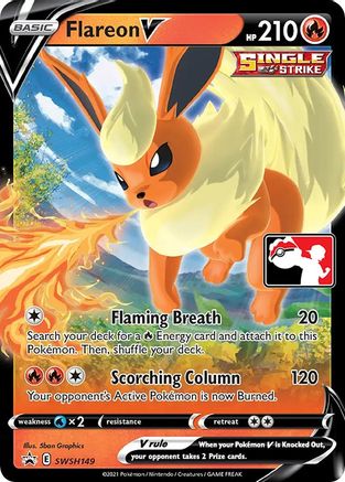 Flareon V SWSH149 - Holofoil Prize Pack Series Cards - Promo