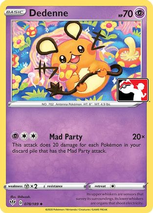 Dedenne 078 - Holofoil Prize Pack Series Cards - Uncommon