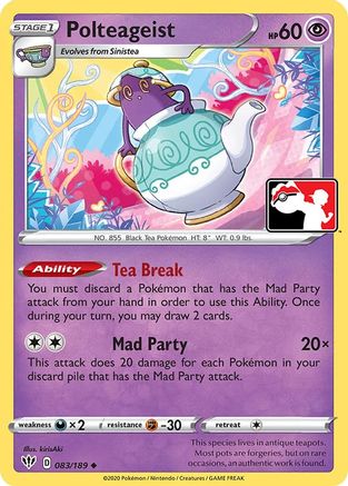 Polteageist 083 - Holofoil Prize Pack Series Cards - Uncommon