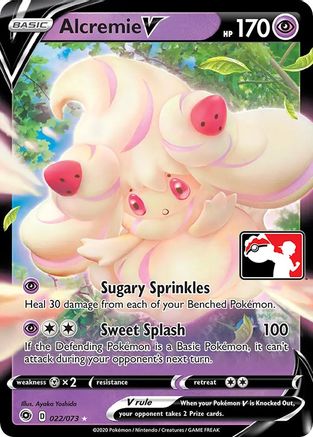 Alcremie V 022 - Holofoil Prize Pack Series Cards - Ultra Rare