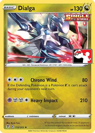 Dialga 112 Prize Pack Series Cards - Rare