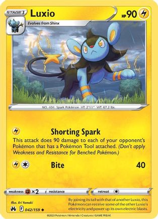Luxio (42) 042/159 Crown Zenith - Uncommon