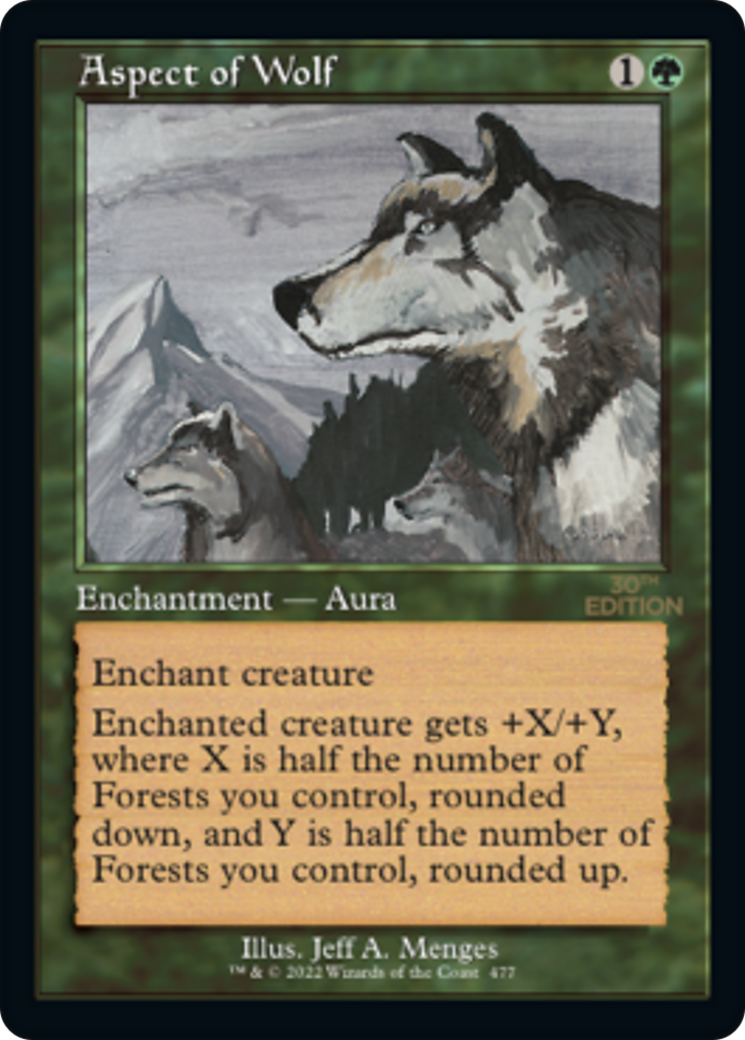 Aspect of Wolf (Retro Frame) (30A-477) - 30th Anniversary Edition