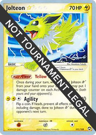Jolteon Star - 2008 (Jason Klaczynski) 101 World Championship Decks - Rare