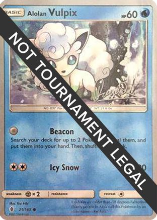 Alolan Vulpix - 2017 (Diego Cassiraga) 021 World Championship Decks - Common