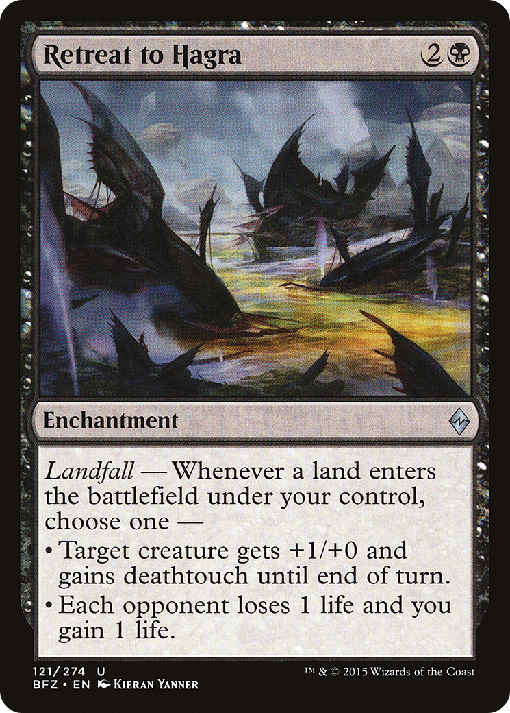 Retreat to Hagra (BFZ-121) - Battle for Zendikar Foil