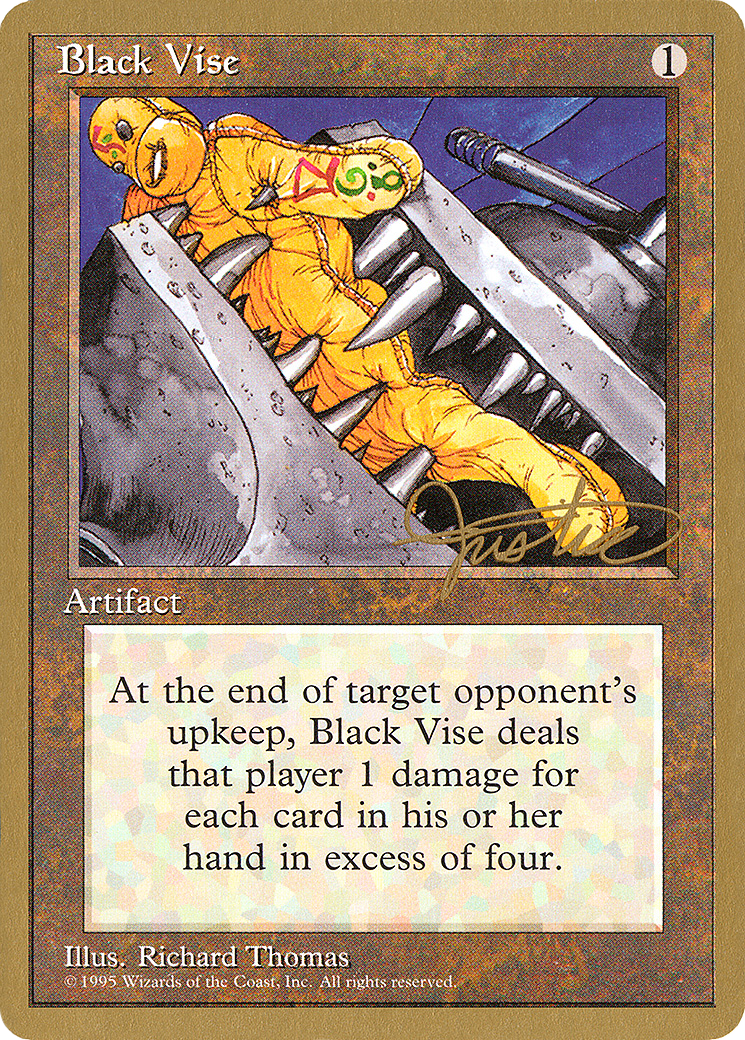 Black Vise - 1996 Mark Justice (4ED) (WCD-) - Pro Tour Collector Set