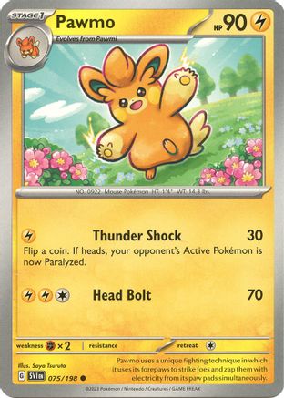 Pawmo 075/198 SV01 Scarlet & Violet Base Set - Common
