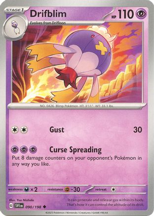 Drifblim 090/198 SV01 Scarlet & Violet Base Set - Uncommon