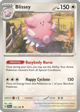 Blissey 145/198 SV01 Scarlet & Violet Base Set - Uncommon