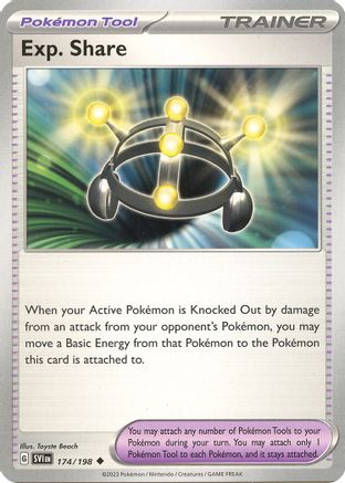 Exp. Share 174/198 - Reverse Holofoil SV01 Scarlet & Violet Base Set - Uncommon