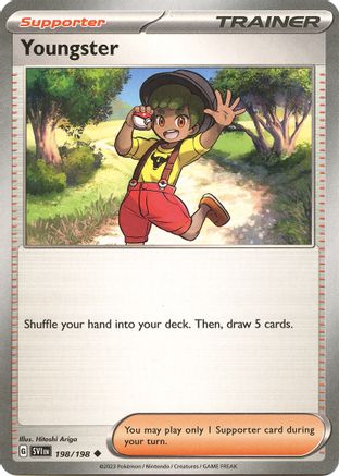 Youngster 198/198 - Reverse Holofoil SV01 Scarlet & Violet Base Set - Uncommon