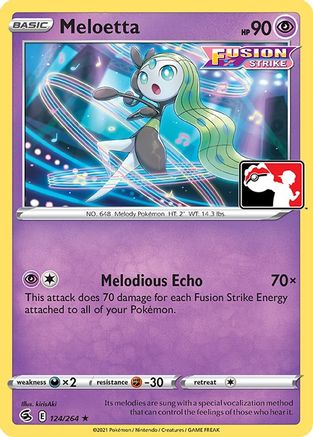 Meloetta 124 Prize Pack Series Cards - Rare