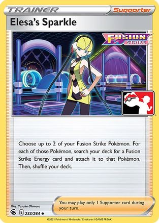 Elesa's Sparkle 233 - Holofoil Prize Pack Series Cards - Uncommon