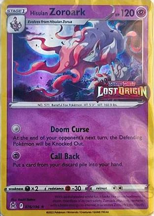 Hisuian Zoroark 076/196 - Holofoil Miscellaneous Cards & Products - Promo