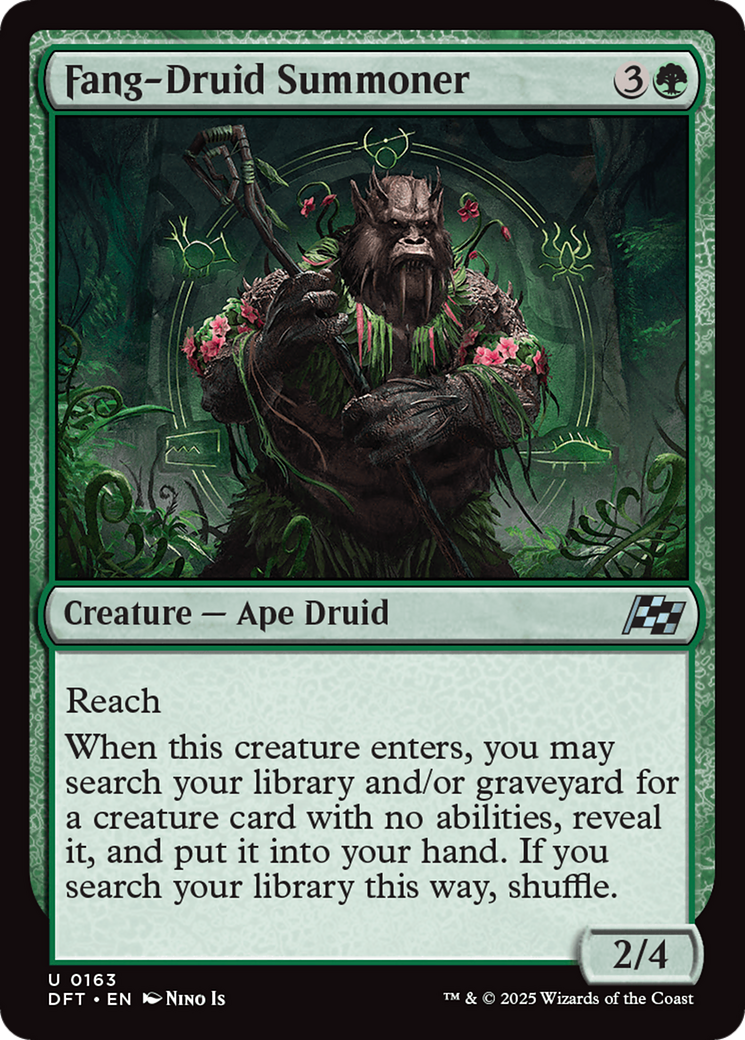 Fang-Druid Summoner (DFT-163) - Aetherdrift Foil