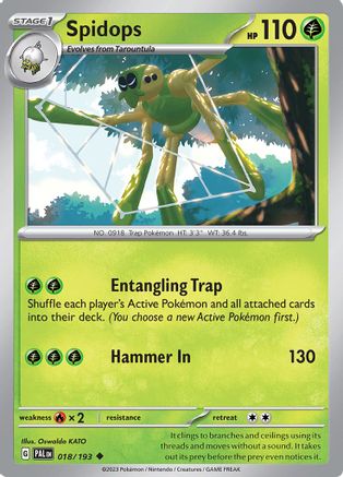 Spidops 018/193 SV02 Paldea Evolved - Uncommon