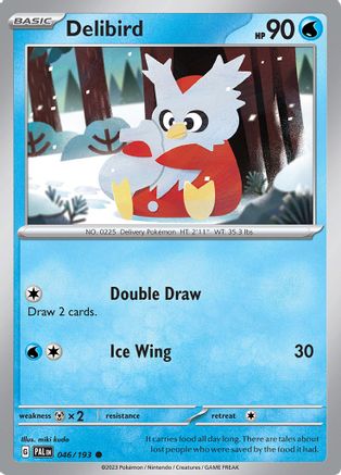 Delibird 046/193 - Reverse Holofoil SV02 Paldea Evolved - Common