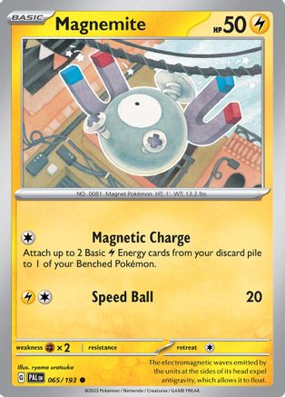 Magnemite 065/193 - Reverse Holofoil SV02 Paldea Evolved - Common