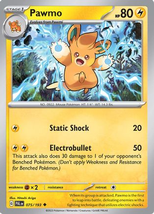 Pawmo 075/193 SV02 Paldea Evolved - Uncommon