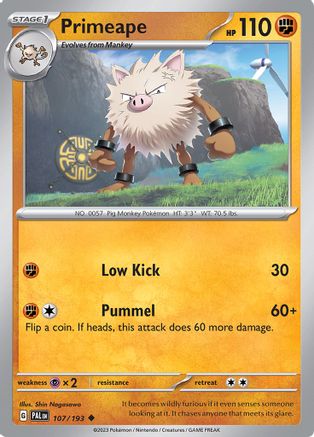 Primeape 107/193 SV02 Paldea Evolved - Uncommon