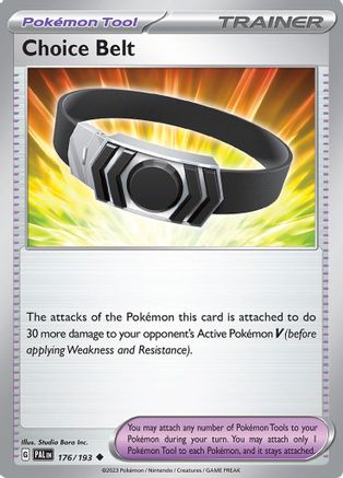 Choice Belt 176/193 - Reverse Holofoil SV02 Paldea Evolved - Uncommon