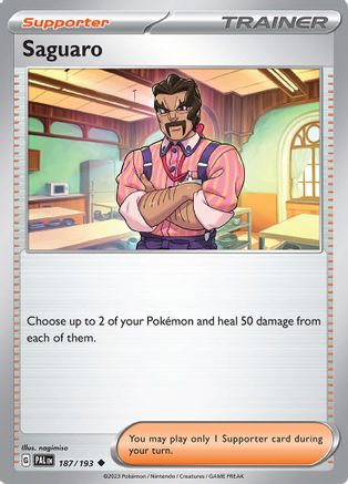 Saguaro 187/193 SV02 Paldea Evolved - Uncommon
