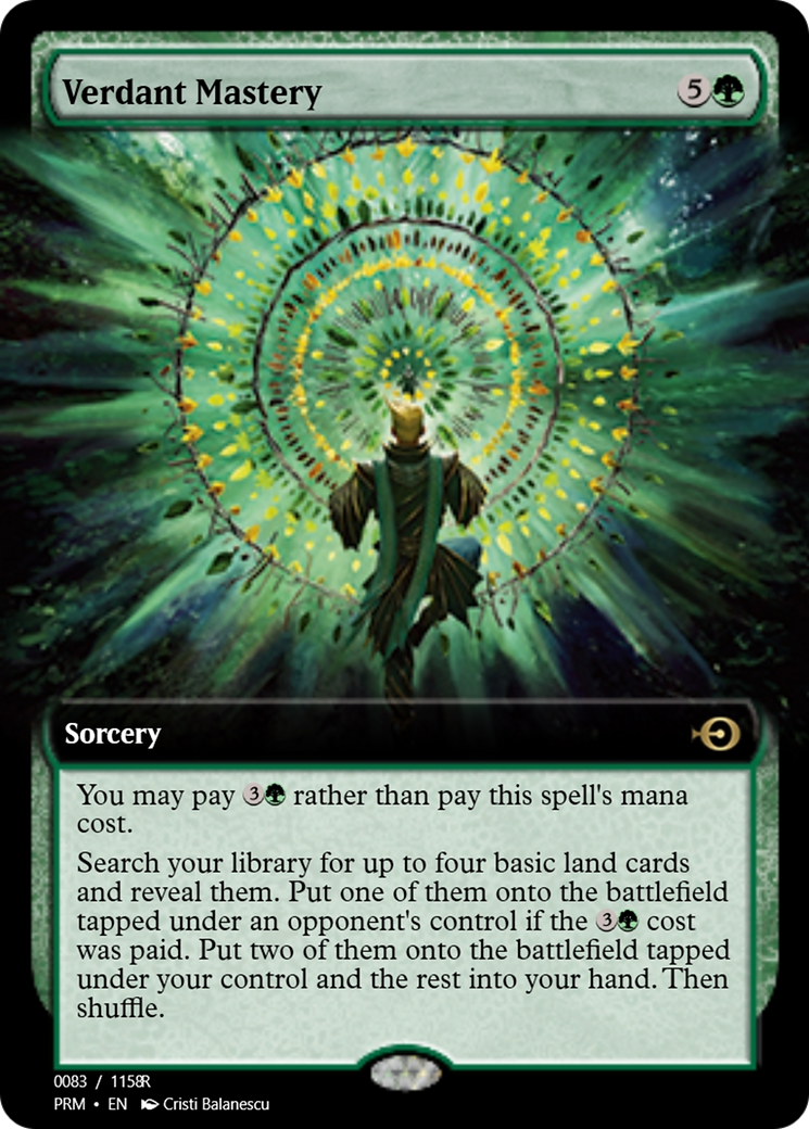 Verdant Mastery (PRM-90138) - Magic Online Promos Foil