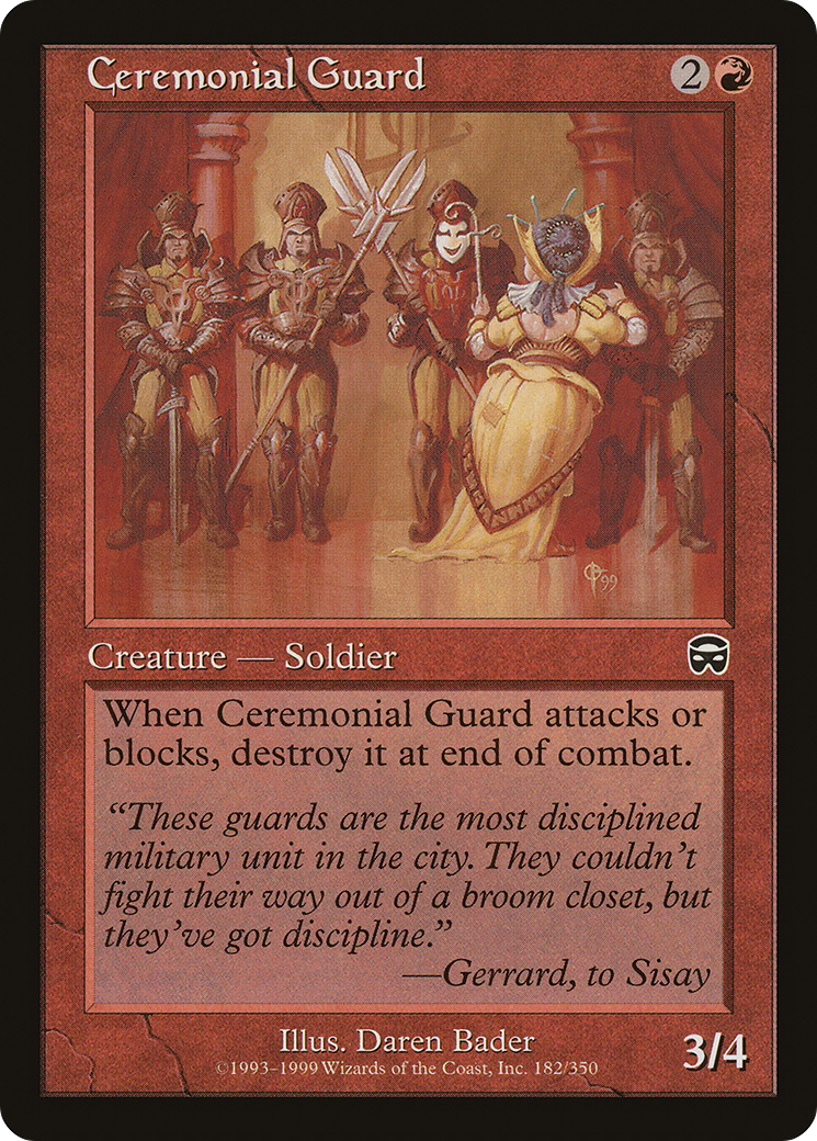 Ceremonial Guard (MMQ-182) - Mercadian Masques