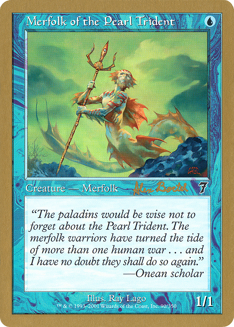 Merfolk of the Pearl Trident - 2001 Alex Borteh (7ED) (WCD-AB90) - World Championship Decks 2001
