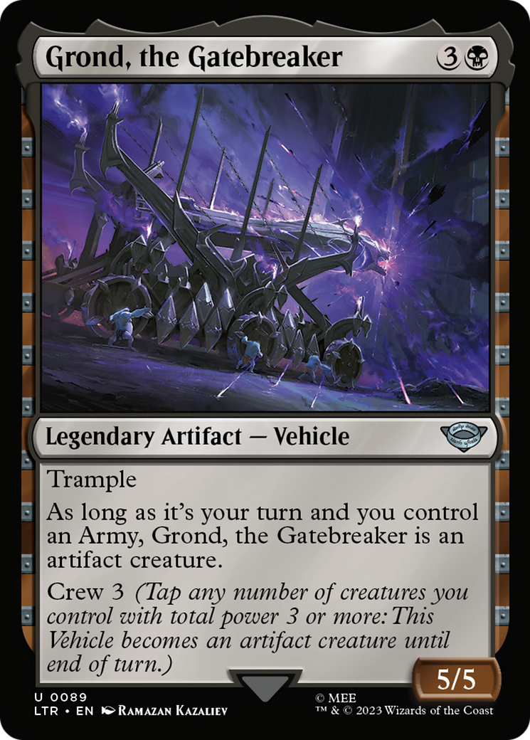 Grond, the Gatebreaker (LTR-089) - The Lord of the Rings: Tales of Middle-earth Foil