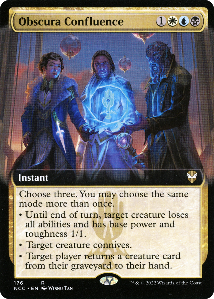 Obscura Confluence (Extended Art) (NCC-176) - New Capenna Commander: (Extended Art)