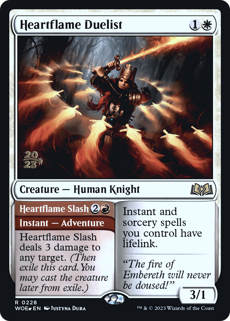 Heartflame Duelist (PRE-228S) - Wilds of Eldraine Promos Foil