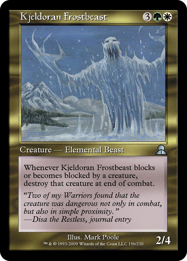 Kjeldoran Frostbeast (ME3-156) - Masters Edition III Foil