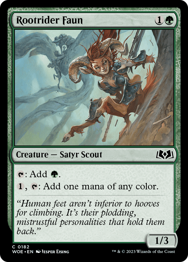 Rootrider Faun (WOE-182) - Wilds of Eldraine Foil