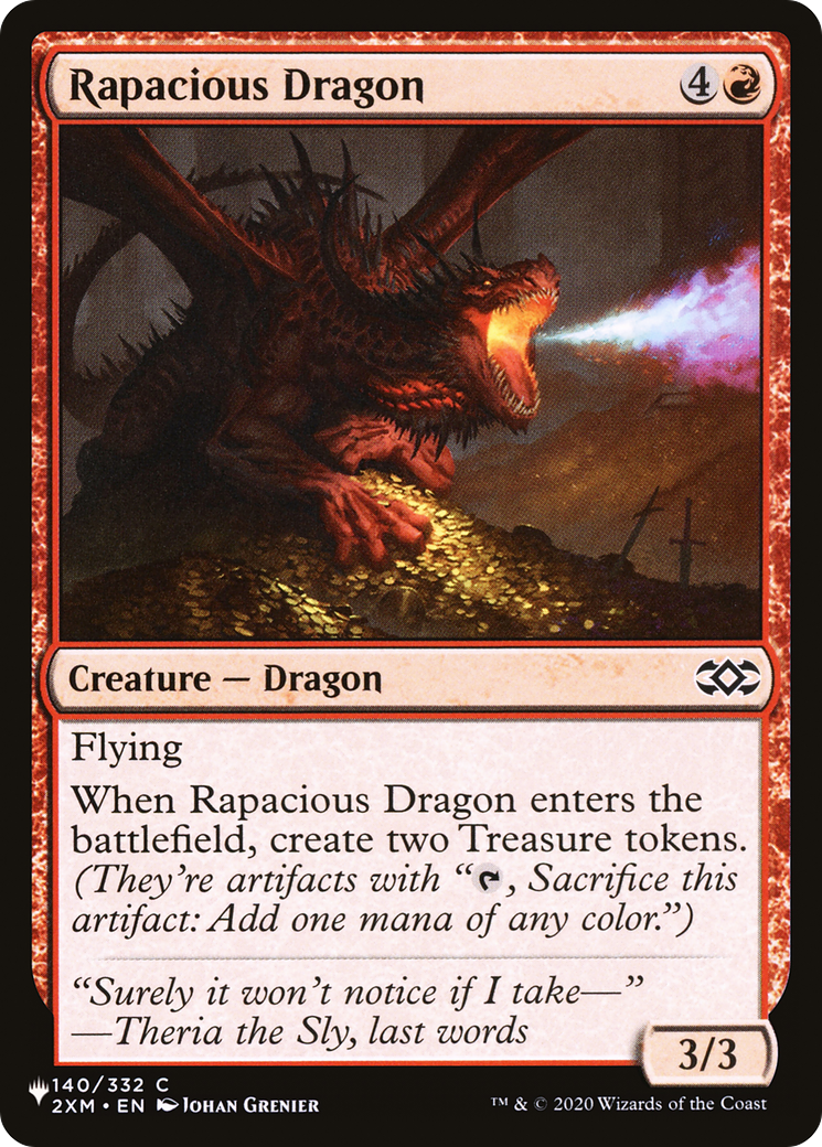 Rapacious Dragon (LIST-140/332) - The List